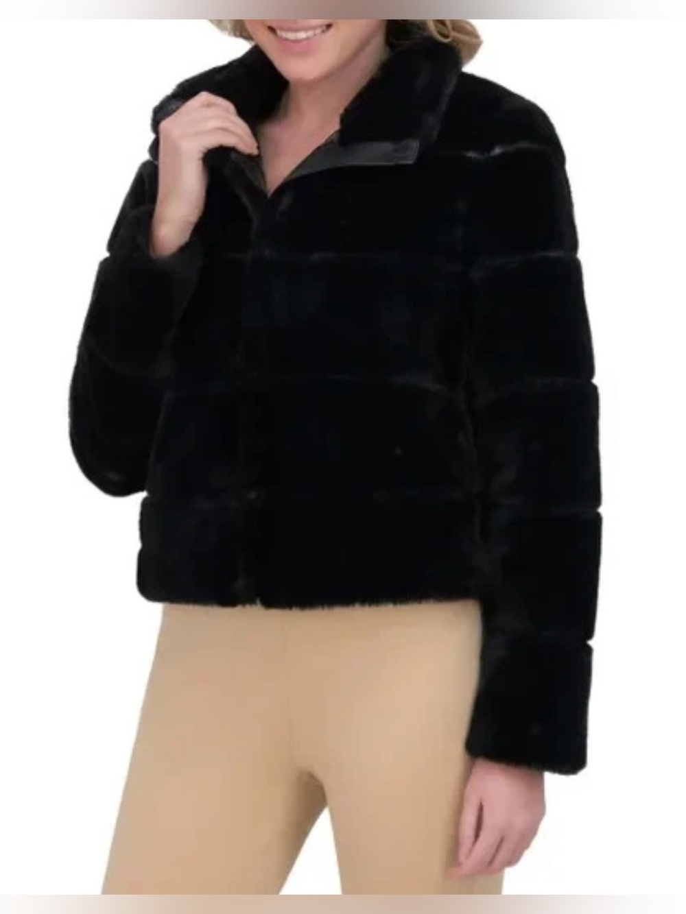 Karl Lagerfeld black faux fur coat: one of a kind prototype sample - Picture 8 of 10